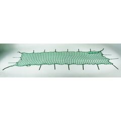  Netze und Planen müba-Seitenschutznetz aus Polypropylen mit Gurtschnellverschlüssen und angekettelten Randseil, Maschenweite 100 mm, Länge 10 m, Breite 2,00 m, Stärke 12445003