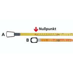  Mechanische Messtechnik Bandmaße NESTLE Stahlbandmaß, 100 m, Anfang B, weißlackiert, V-Rahmen 12385567