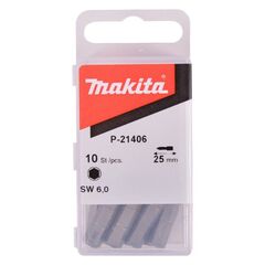  Schrauber Bits Makita 6-KT Bit 6,0 x 25 mm 12425068