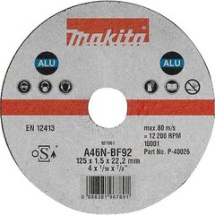  Zukünft. Auslaufmodelle Makita Trennscheibe 115 x 1,5 mm, ALU 12424915