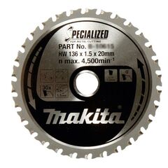  Specialized Metall Makita SPECIALIZED Sägeblatt 136 x 20 x 30Z 12426827