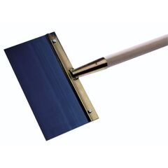  Stoßscharre Henkelmann Stoßscharre 300mm, 1mm stark mit Stiel 1200mm 12405243