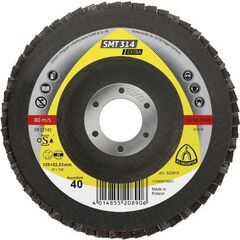  SMT 314 Schleifmopteller Klingspor SMT 314 Schleifmopteller 125 x 22,23 mm Korn 36 gewölbt 12457962