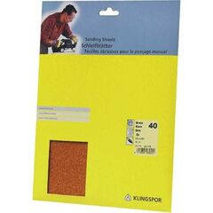  KLINGSPOR Schleifstreifen PL 31 B PL 31 B Streifen 115 x 280 mm Korn 80 ohne Loch SB-verpackt im Reiter 10er Pack 12459630