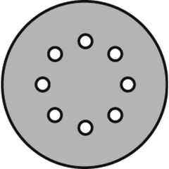  KLINGSPOR Klett-Schleifscheibe PS 22 K PS 22 K Scheiben kletthaftend 125 mm Korn 80 Lochform S5 12459345