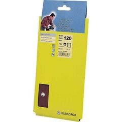  KLINGSPOR Schleifpapier PS 22 K, kletthaftend PS 22 K Streifen kletthaftend 115 x 230 mm Korn 60 Lochform G15 SB-verpackt im Reiter 10er Pack 12459545