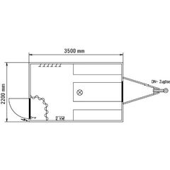  Langsamläufer WEIRO Bauwagen SINUS A2 1-Achs, 2,2x3,5m 12451553