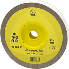  KLINGSPOR Rollen mit Gewebeunterlage KL 385 JF, Breite 25-50 mm KL 385 JF Rollen 50 x 50000 mm Korn 320 12460018