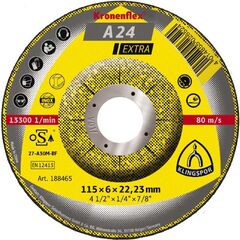  Schruppschleifscheibe Schruppscheibe A24 Extra 115x6mm gekr. Klingspor 12460500