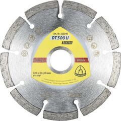  Klingspor Extra DT 300 U Diamanttrennscheiben DT 300 U Diamanttrennscheiben 115 x 1,6 x 22,23 mm 8 Segmente 37,3 x 1,6 x 7 mm Standardverzahnung 12460635