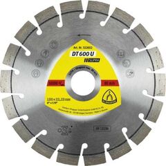  Klingspor Supra DT 600 U Diamanttrennscheibe DT 600 U Diamanttrennscheiben 150 x 2,4 x 22,23 mm 18 Segmente 20 x 2,4 x 9 mm Kurzverzahnung 12460839