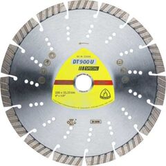  Klingspor Special DT 900 U Diamanttrennscheiben, Standard Turbo DT 900 U Diamanttrennscheiben 125 x 2,4 x 22,23 mm 9 Segmente 33 x 2,4 x 12 mm Standard Turbo 12460756