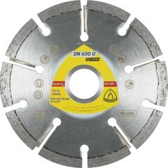  Klingspor Supra DN 600 U Diamanttrennscheiben DN 600 U Diamanttrennscheiben 125 x 4,5 x 22,23 mm 10 Segmente 33 x 4,5 x 7 mm Standardverzahnung 12460792