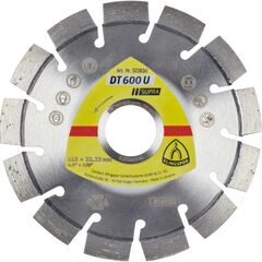  Klingspor Supra DT 600 U Diamanttrennscheibe DT 600 U Diamanttrennscheiben 115 x 2,4 x 22,23 mm 13 Segmente 20 x 2,4 x 9 mm Kurzverzahnung 12460842