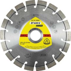  Klingspor Supra DT 600 U Diamanttrennscheibe DT 600 U Diamanttrennscheiben 150 x 2,4 x 22,23 mm 18 Segmente 20 x 2,4 x 9 mm Kurzverzahnung 12460839
