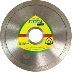  Klingspor Extra DT 300 F Diamanttrennscheiben DT 300 F Diamanttrennscheiben 115 x 1,6 x 22,23 mm 1,6 x 7 mm geschlossener Rand 12460629