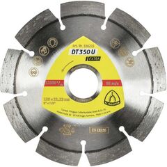  Klingspor Extra DT 350 U Diamanttrennscheiben DT 350 U Diamanttrennscheiben, 125 x 2,4 x 22,23 mm 9 Segmente 33 x 2,4 x 10 mm, Standardverzahnung 12460669