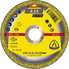  Klingspor A 24 EXTRA Trennscheiben A 24 EX Trennscheiben 125 x 2,5 x 22,23 mm gerade 12460883