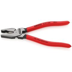  Kraft-Kombizangen KNIPEX 02 01 200 Kraft-Kombizange mit Kunststoff überzogen schwarz atramentiert 200 mm 12381037