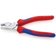  Kraft-Kombizangen KNIPEX 02 05 180 Kraft-Kombizange mit Mehrkomponenten-Hüllen verchromt 180 mm 12381049