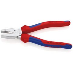  Kraft-Kombizangen KNIPEX 02 05 200 Kraft-Kombizange mit Mehrkomponenten-Hüllen verchromt 200 mm 12381042