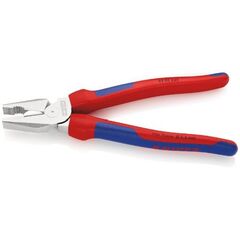  Kraft-Kombizangen KNIPEX 02 05 225 Kraft-Kombizange mit Mehrkomponenten-Hüllen verchromt 225 mm 12381045