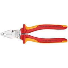  Kraft-Kombizangen KNIPEX 02 06 180 Kraft-Kombizange isoliert mit Mehrkomponenten-Hüllen, VDE-geprüft verchromt 180 mm 12381048
