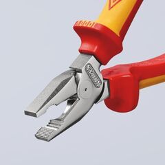  Kraft-Kombizangen KNIPEX 02 06 225 Kraft-Kombizange isoliert mit Mehrkomponenten-Hüllen, VDE-geprüft verchromt 225 mm 12381044