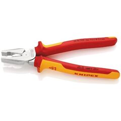  Kraft-Kombizangen KNIPEX 02 06 225 Kraft-Kombizange isoliert mit Mehrkomponenten-Hüllen, VDE-geprüft verchromt 225 mm 12381044