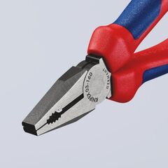  Kombizangen Kombizangen KNIPEX 03 02 160 Kombizange mit Mehrkomponenten-Hüllen schwarz atramentiert 160 mm 12381016