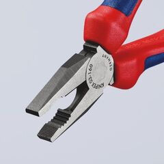  Kombizangen Kombizangen KNIPEX 03 02 160 Kombizange mit Mehrkomponenten-Hüllen schwarz atramentiert 160 mm 12381016
