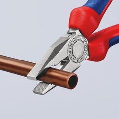  Kombizangen Kombizangen KNIPEX 03 05 180 Kombizange mit Mehrkomponenten-Hüllen verchromt 180 mm 12381018