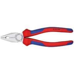  Kombizangen Kombizangen KNIPEX 03 05 200 Kombizange mit Mehrkomponenten-Hüllen verchromt 200 mm 12381028