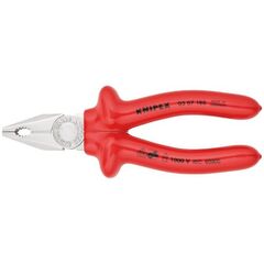  Kombizangen Kombizangen KNIPEX 03 07 180 Kombizange tauchisoliert, VDE-geprüft verchromt 180 mm 12381027