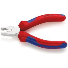  Mini-Kombizange KNIPEX 08 05 110 Mini-Kombizange mit Mehrkomponenten-Hüllen verchromt 110 mm 12381050