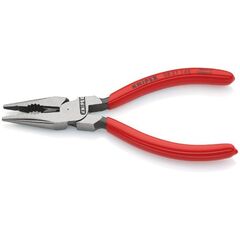  Spitz-Kombizangen KNIPEX 08 21 145 Spitz-Kombizange mit Kunststoff überzogen schwarz atramentiert 145 mm 12381056