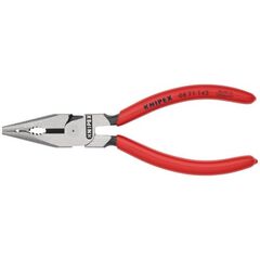  Spitz-Kombizangen KNIPEX 08 21 145 Spitz-Kombizange mit Kunststoff überzogen schwarz atramentiert 145 mm 12381056