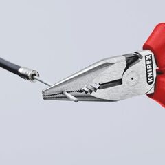  Spitz-Kombizangen KNIPEX 08 22 145 Spitz-Kombizange mit Mehrkomponenten-Hüllen schwarz atramentiert 145 mm 12381051