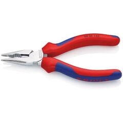  Spitz-Kombizangen KNIPEX 08 25 145 Spitz-Kombizange mit Mehrkomponenten-Hüllen verchromt 145 mm 12381053