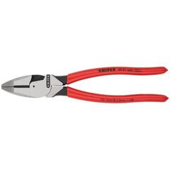  Kraft-Kombizangen "Lineman's Pliers" amerikanisches Modell KNIPEX 09 01 240 Kraft-Kombizange "Lineman's Pliers" amerikanisches Modell mit rutschhemmendem Kunststoff überzogen schwarz atramentiert 240 mm 12381058