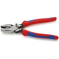  Kraft-Kombizangen "Lineman's Pliers" amerikanisches Modell KNIPEX 09 12 240 Kraft-Kombizange "Lineman's Pliers" amerikanisches Modell mit Mehrkomponenten-Hüllen schwarz atramentiert 240 mm 12381060
