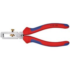  Abisolierzangen universal KNIPEX 11 05 160 Abisolierzange mit Öffnungsfeder, universal mit Mehrkomponenten-Hüllen verchromt 160 mm 12380415