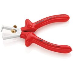  Abisolierzangen universal KNIPEX 11 07 160 Abisolierzange mit Öffnungsfeder, universal tauchisoliert, VDE-geprüft verchromt 160 mm 12380410