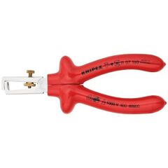  Abisolierzangen universal KNIPEX 11 07 160 Abisolierzange mit Öffnungsfeder, universal tauchisoliert, VDE-geprüft verchromt 160 mm 12380410