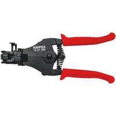  Abisolierzangen mit Formmessern KNIPEX 12 21 180 Abisolierzange mit Formmessern mit Kunststoff-Griffhüllen schwarz lackiert 180 mm 12380324