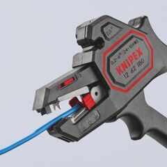  Abisolierzangen und Abmantelungswerkzeuge Automatische Abisolierzange KNIPEX 12 62 180 SB Automatische Abisolierzange  180 mm 12380351