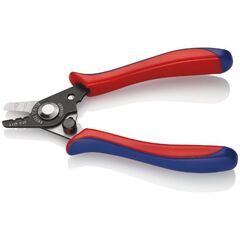  Abisolierzange für Glasfaserkabel KNIPEX 12 82 130 SB Abisolierzange für Glasfaserkabel mit Kunststoff-Griffhüllen brüniert 130 mm 12380357