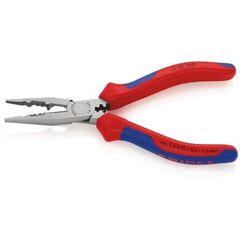  Verdrahtungszangen KNIPEX 13 02 160 Verdrahtungszange mit Mehrkomponenten-Hüllen schwarz atramentiert 160 mm 12380360