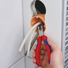  Abmantelungszangen KNIPEX 13 45 165 Abmantelungszange mit Mehrkomponenten-Hüllen verchromt 165 mm 12380365