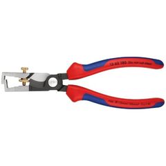  KNIPEX StriX® Abisolierzangen mit Kabelschere KNIPEX 13 62 180 StriX® Abisolierzangen mit Kabelschere mit Mehrkomponenten-Hüllen schwarz atramentiert 180 mm 12380368